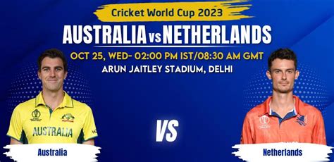 australia vs netherlands cricket 2022