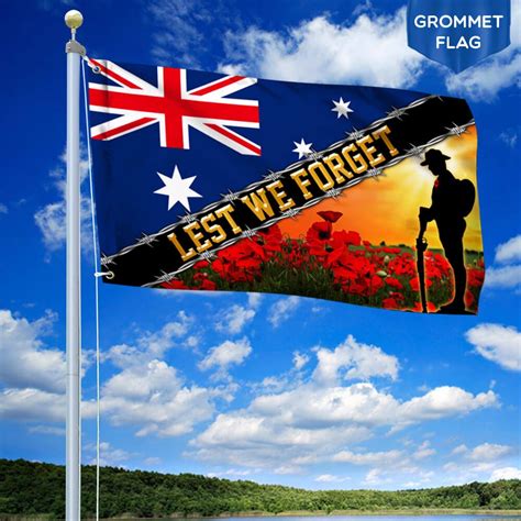 australian flag remembrance day
