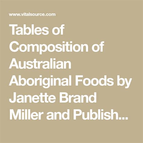 australian food composition tables