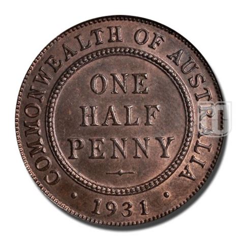 australian half penny mintages