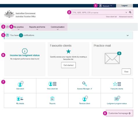 australian tax agent portal login