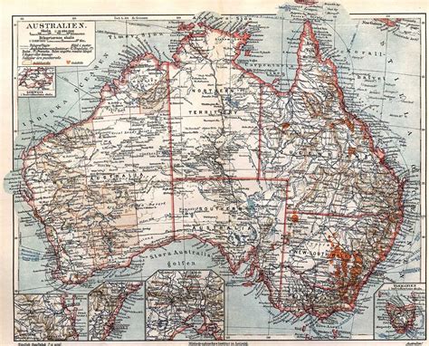Australia Old Map •