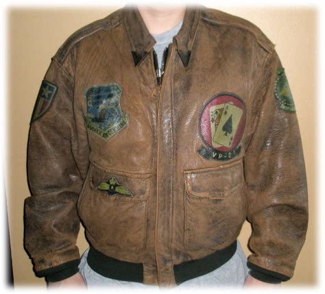 authentic a-2 leather flight jacket