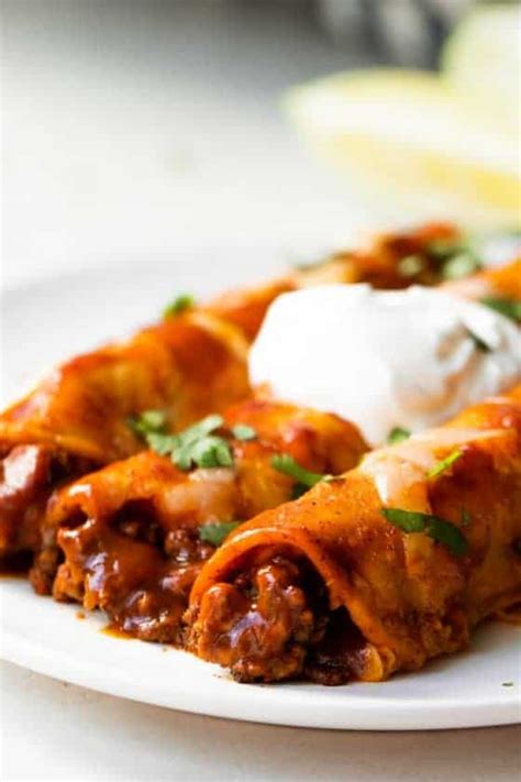 Authentic Enchiladas Beef