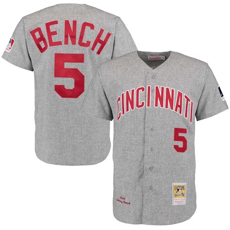 authentic johnny bench jersey