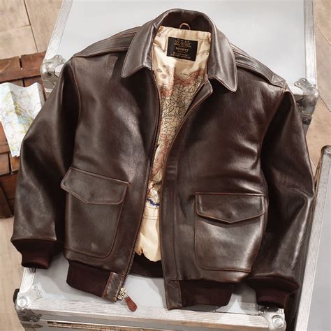 authentic leather flight jacket