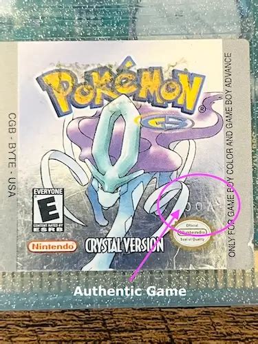 authentic pokemon crystal