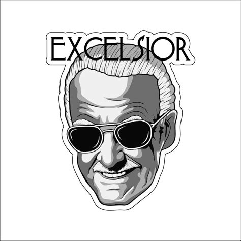 authentic stan lee excelsior approved sticker