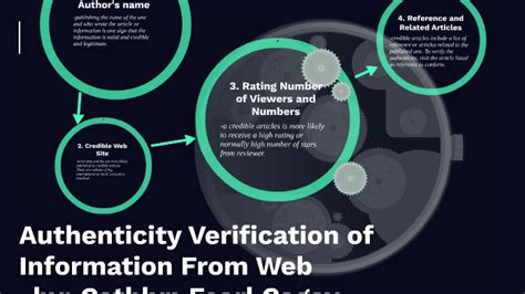 authenticity verification of information from the web