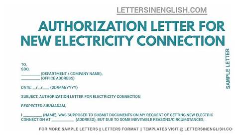 Request Letter for Electric Pole Shifting - Sample Letter Regarding