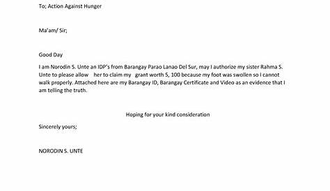 Authorization letter mindanao state university - Republic of the