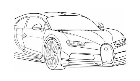 64 Bugatti Zum Ausmalen - Ausmalbilder für Kinder