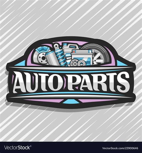 Set of auto logos, garage, service, spare parts