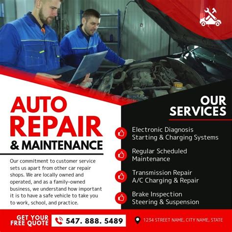 Auto Body Repair Services Offered