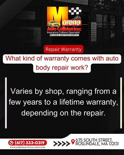 Auto Body Repair Warranty