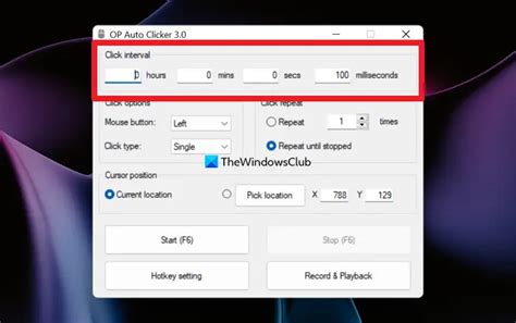 Auto Clicker Windows 11