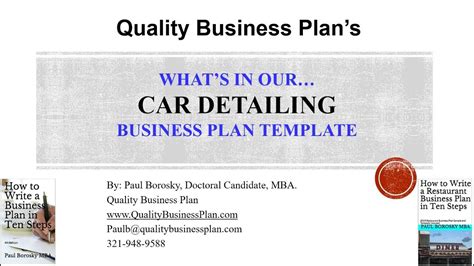 Auto Detailing Business Description