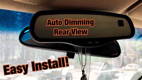 auto dimming rear view mirror not working