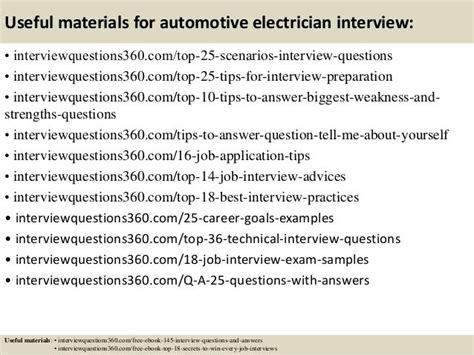 Auto Electrician Interview Questions And Answers Pdf  A Guide To Landing Your Dream Job