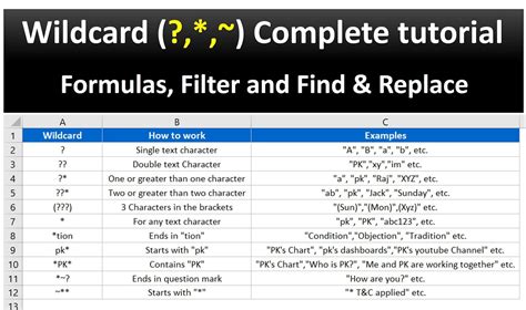 Auto Filter Using Wildcard