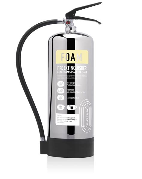 Auto Fire Extinguisher Silver