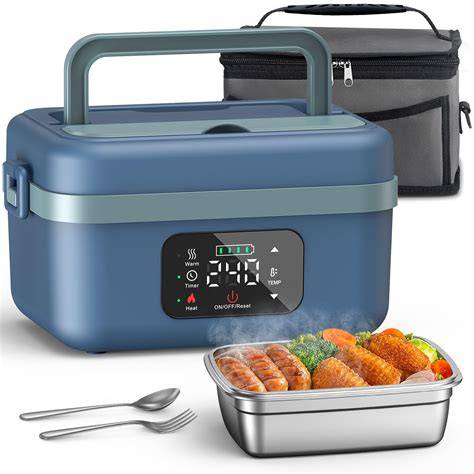 Universal Car Plug Heated Lunch Box 12 V Electric Heating Lunchbox Food