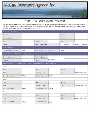 auto insurance quotation