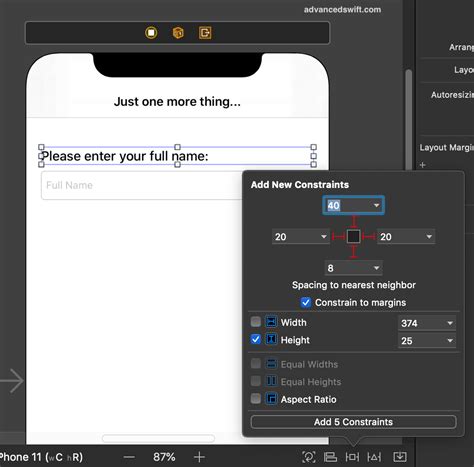 Auto Layout Autoresizing Mask