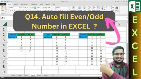 Auto Odd Numbers In Excel