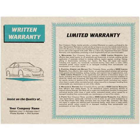 auto repair shop warranty