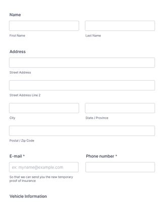 auto service appointment form template
