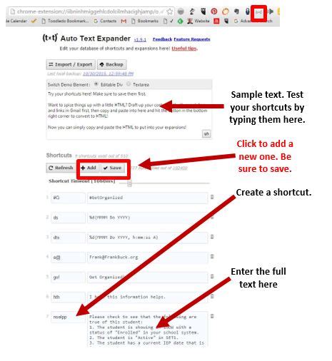 auto text expander chrome extension