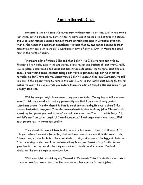 Download Autobiography Template 33 Autobiography template