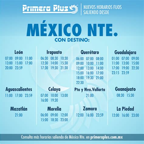 autobuses primera plus horarios destinos