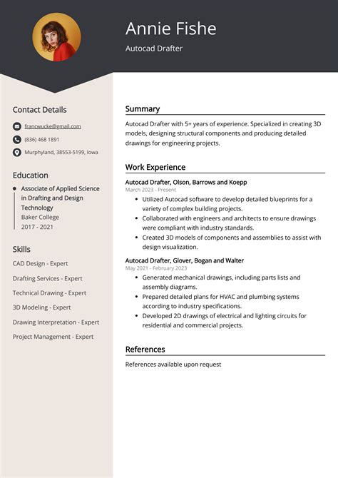 Autocad Drafter Resume Template — Best Design & Tips