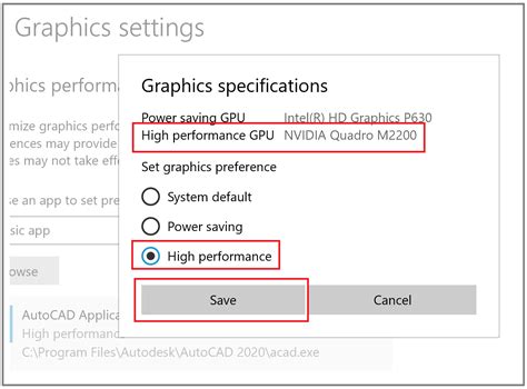 Autocad Graphics Performance Settings