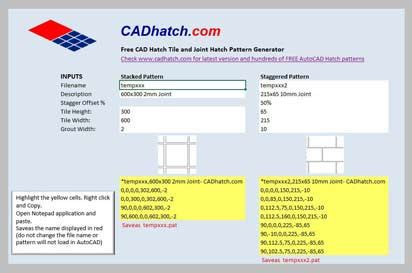 Autocad Hatch Pattern Generator
