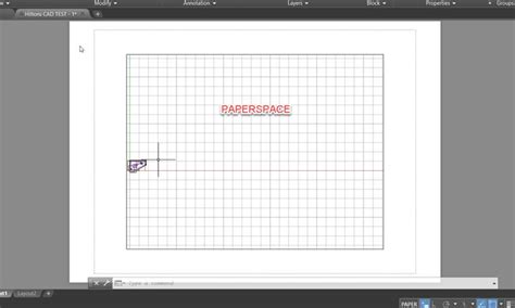 Autocad Paper Space Grid