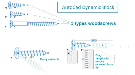 Autocad Screw Dynamic Block