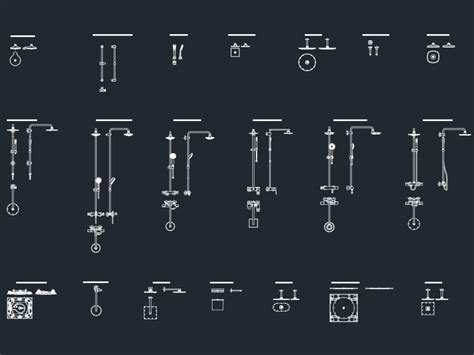 Autocad Shower Fixture Blocks