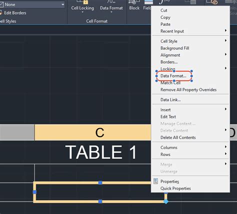 Autocad Table Remove Text Formatting