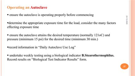 Autoclave Qualification Guidelines