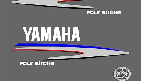 kit stickers YAMAHA 150cv serie 2 autocollant capot moteur decals