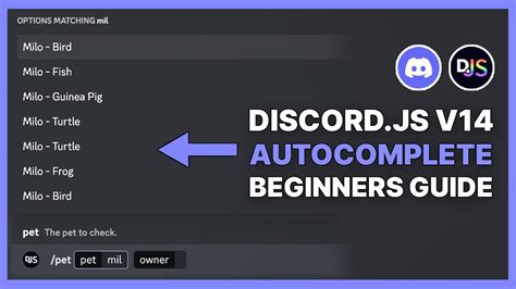 Autocomplete Discord.js