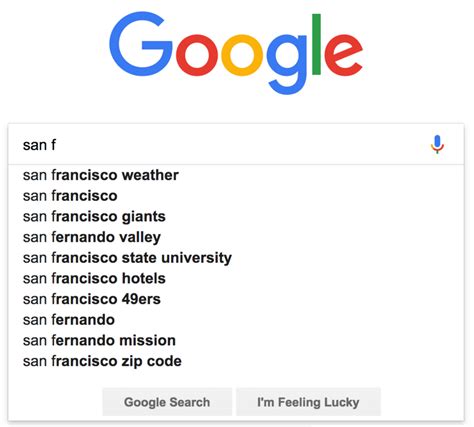 Autocomplete In Google