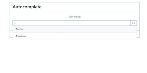 Autocomplete Javascript Bootstrap