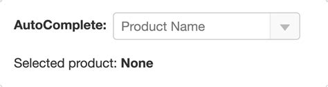 Autocomplete Javascript Component