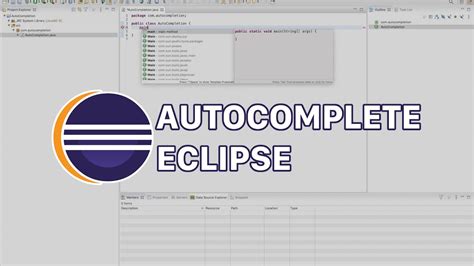 Autocomplete Js Eclipse
