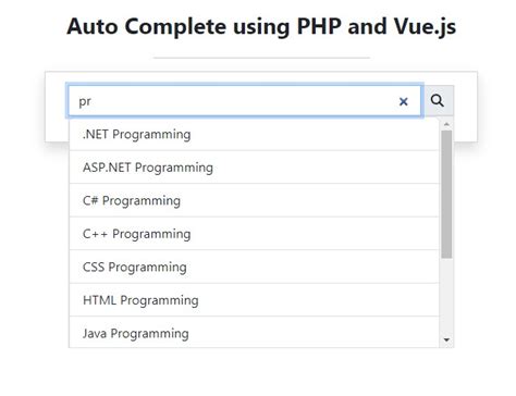 Autocomplete Js Php