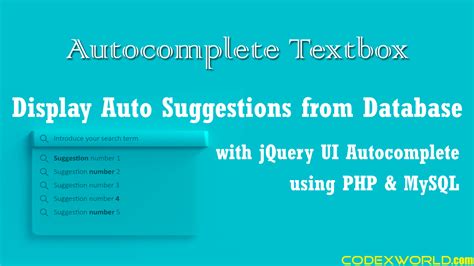 Autocomplete Textbox In Html Using Jquery
